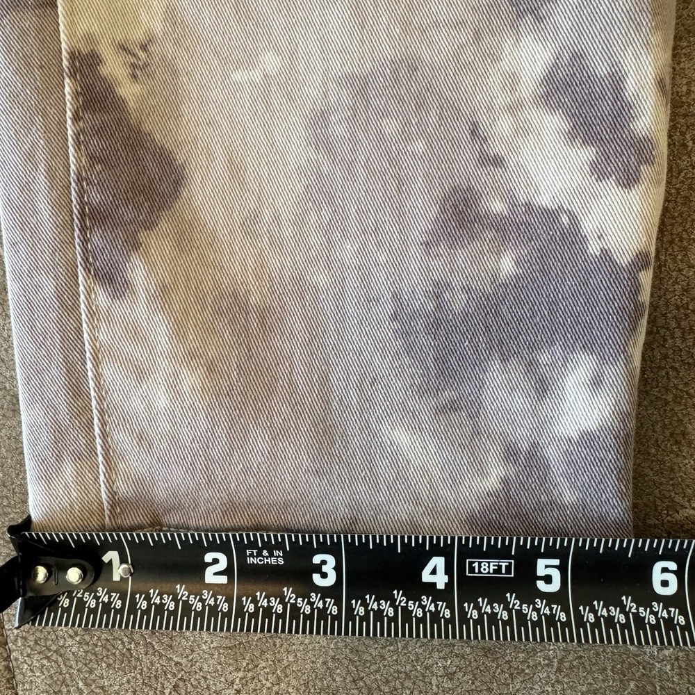 LOGO Lori Goldstein Tie Dye Stretch Twill Skinny Ankle Jeans Womens 8 Lagenlook - Picture 9 of 9